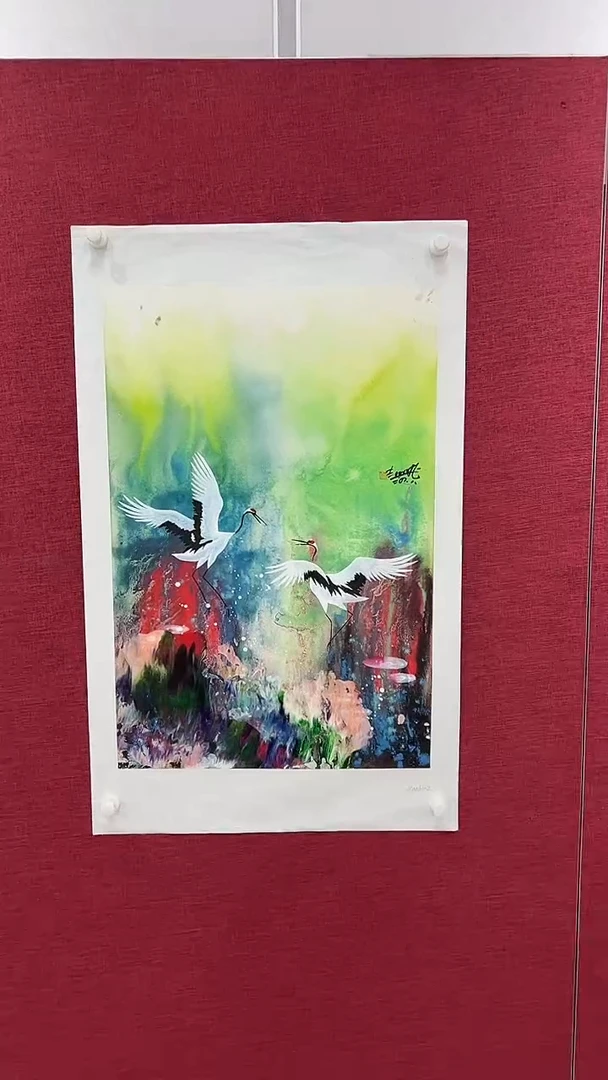 国画赵燮绘画2.7pc仙鹤画集作品