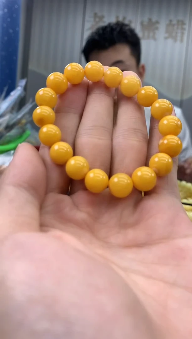 裸石蜜蜡未镶嵌手串