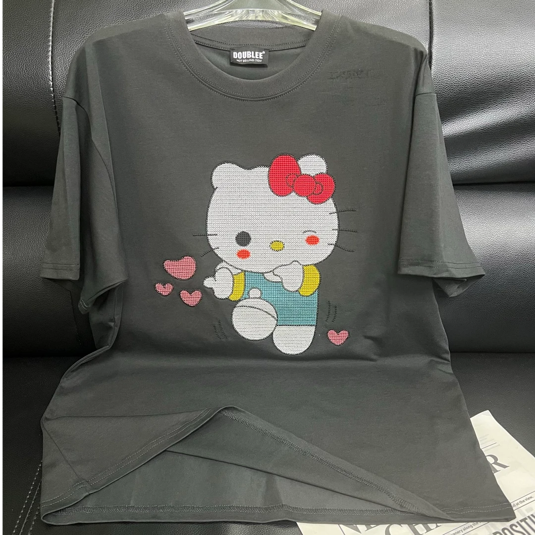 深圳南油高货2025夏季新款卡通图案夏季新款时尚百搭宽松休闲上衣