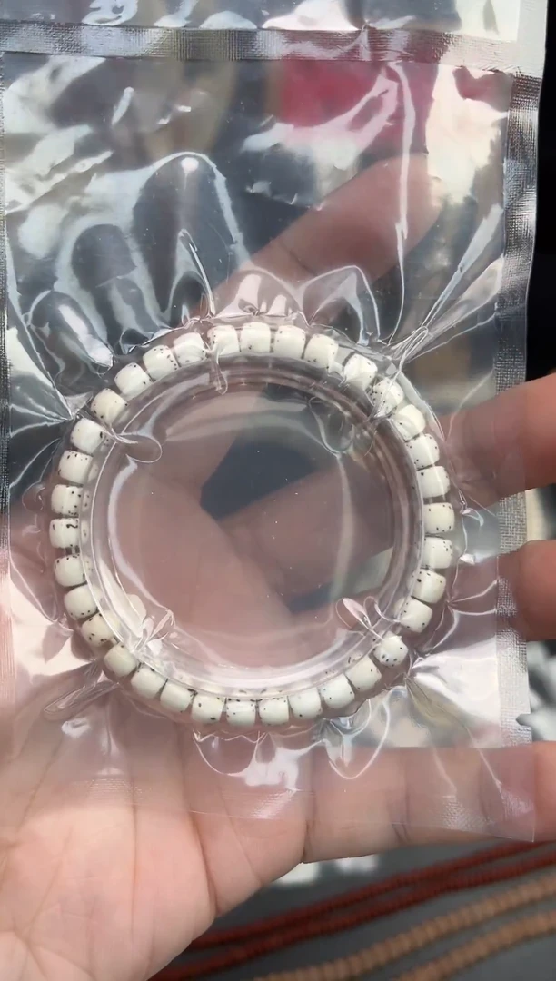 手串星月菩提开播福利卡7星月原白半壁大留白小细星直切单圈