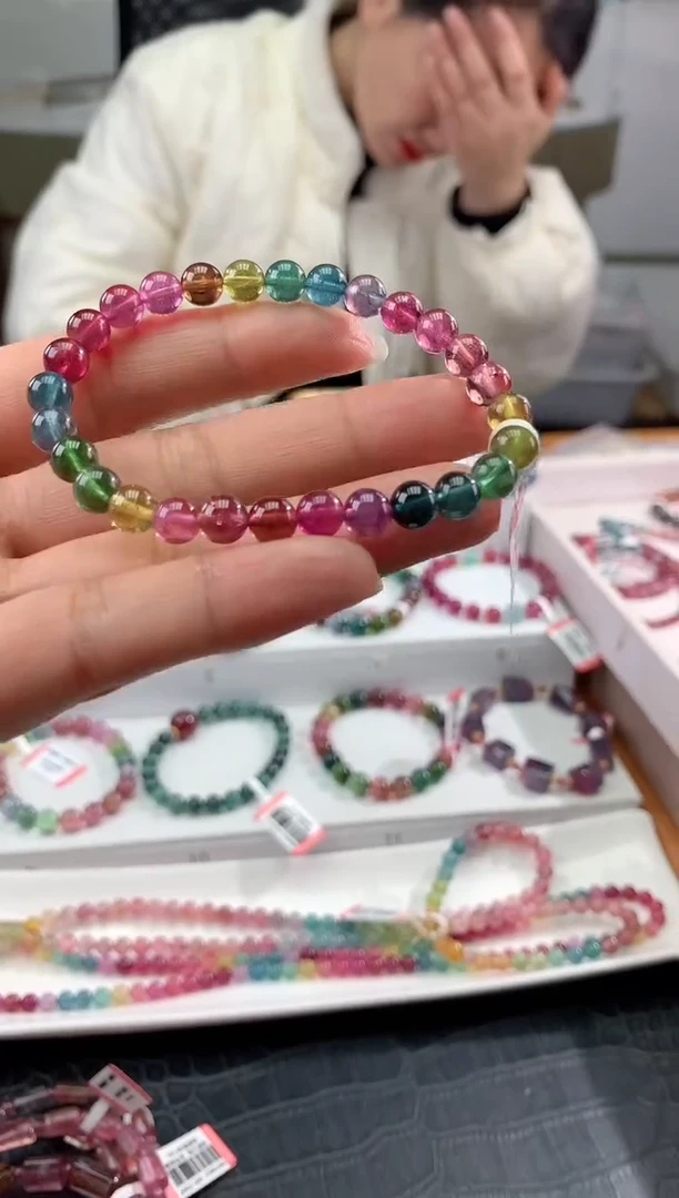 【闪购商品】碧玺手串未镶嵌多样性发一条