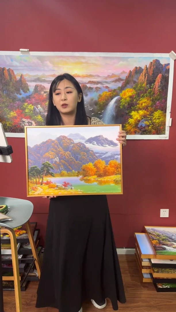 油画【15号】约53*35cm丨朝鲜原创纯手绘孤品油画丨顺丰包邮