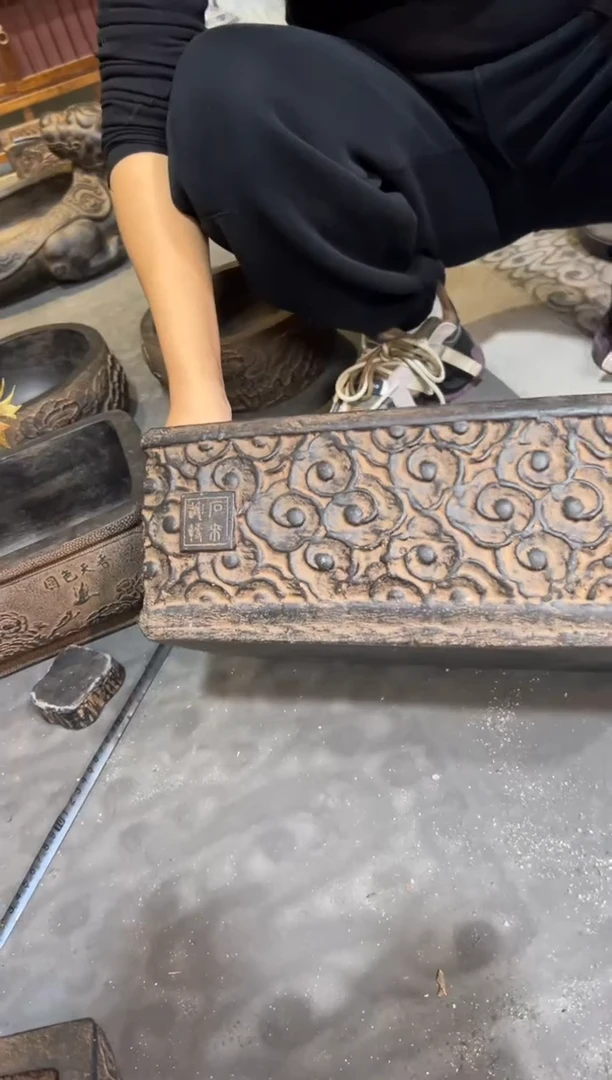 陶土【火山泥】大方时来运转盆