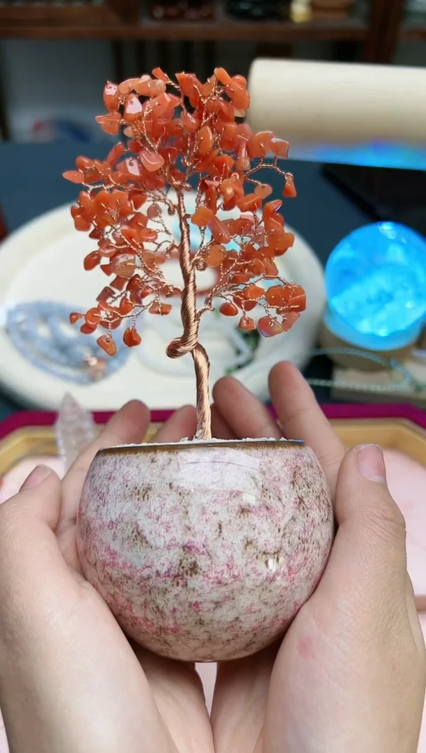 【闪购商品】南红玛瑙摆件未镶嵌南红树摆件*1 YX念一造物