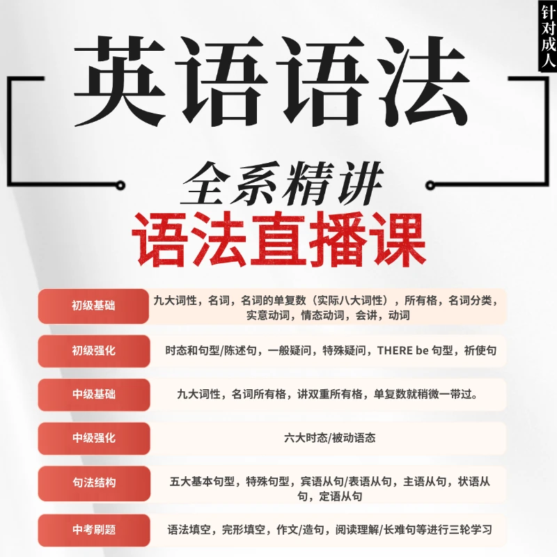 全英语语法系统精讲