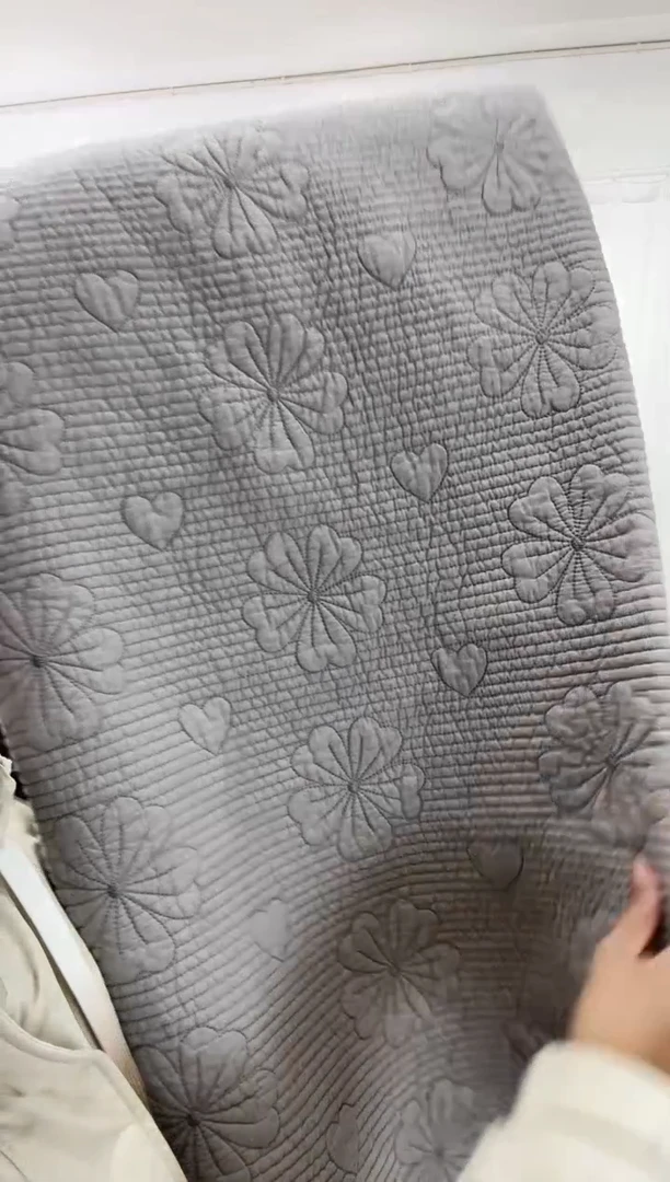 棉250*270纯棉床盖170号无暇