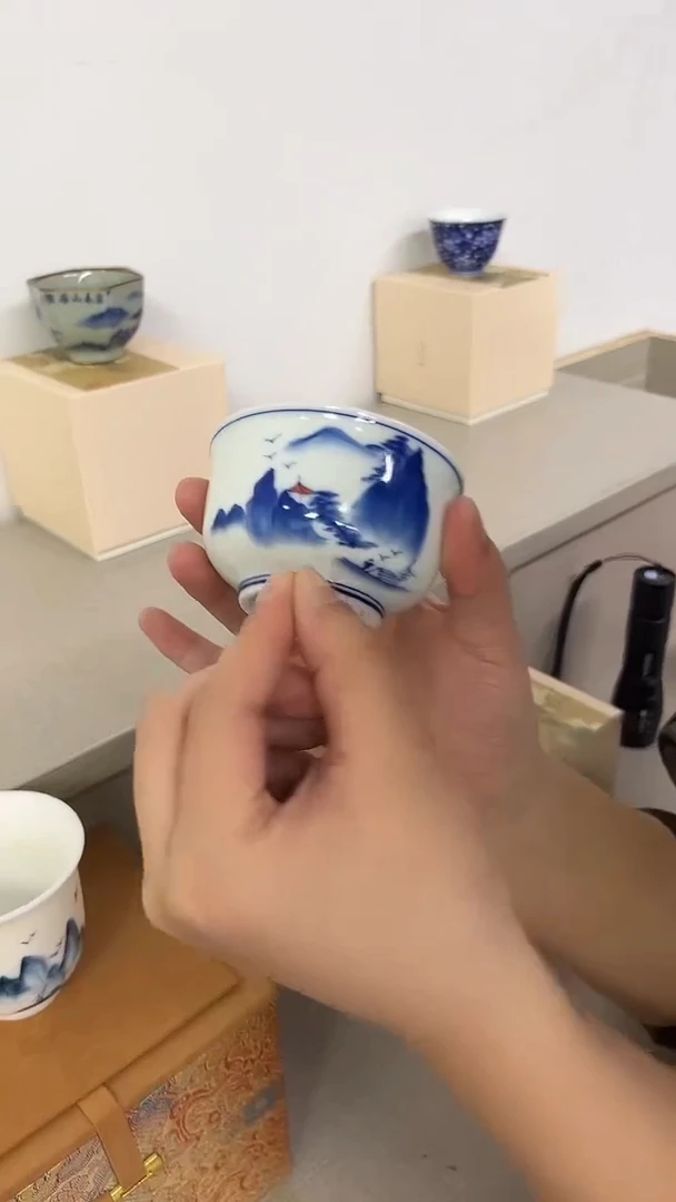 景德镇高温瓷山水