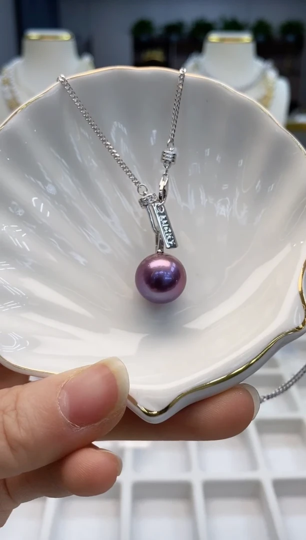 【闪购商品】淡水珍珠颈饰银S925镶嵌淡水套链