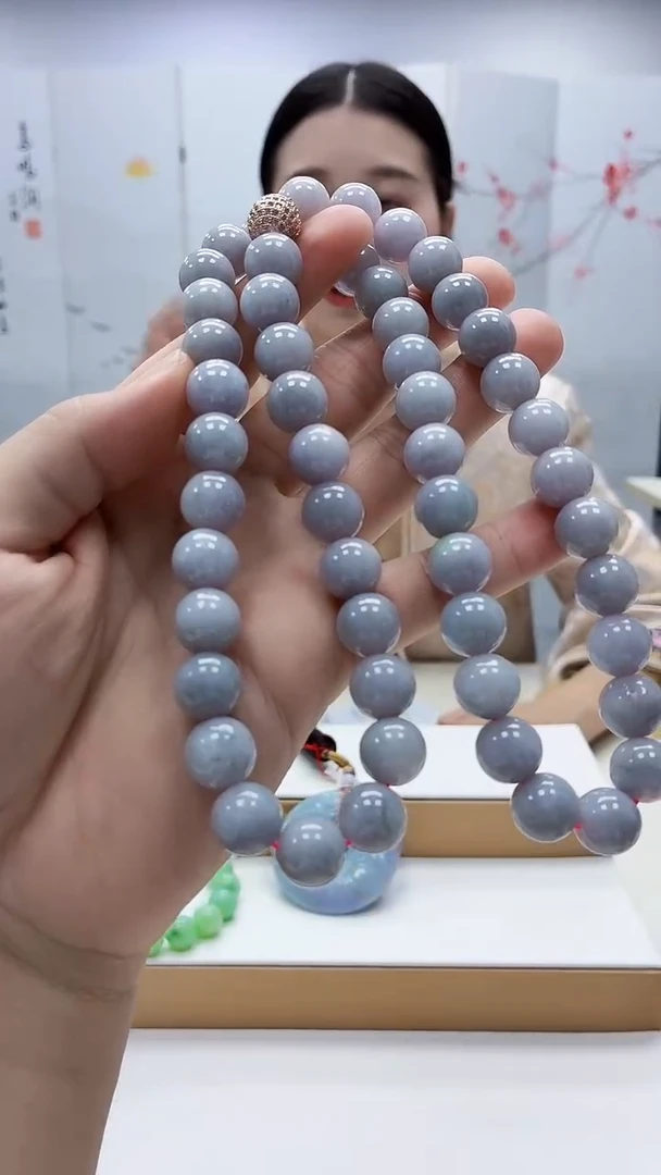 未镶嵌定制翡翠4812bb-毛货珠链86