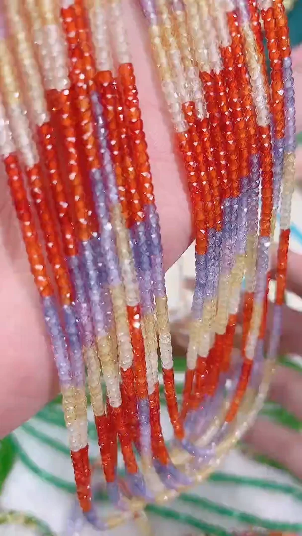 银S925镶嵌颈饰石榴石（芬达石）顺色彩39.9