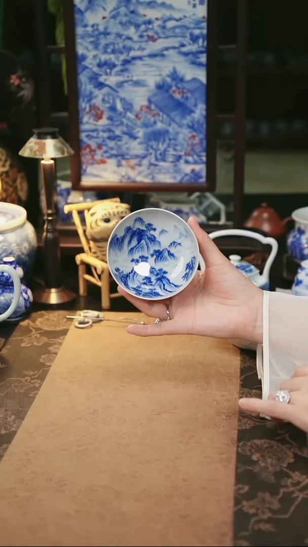 至臻方远 山水普洱杯