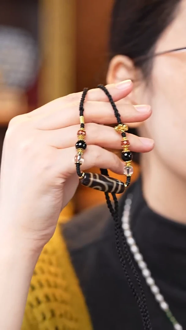 玛瑙/玉髓（覆膜）颈饰未镶嵌锁骨链多样性发其一