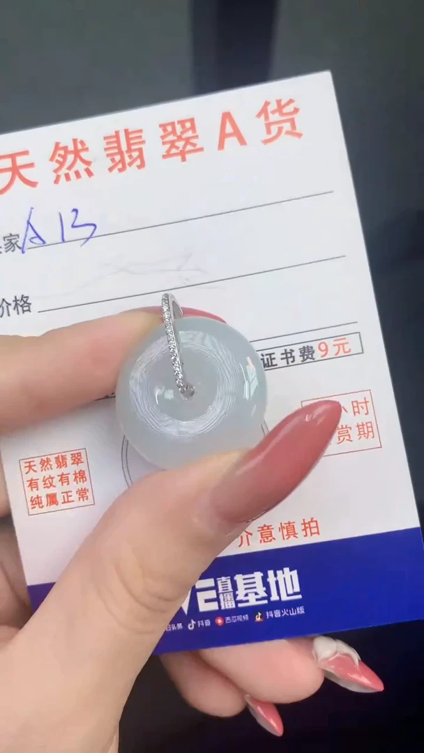 颈饰未镶嵌翡翠天然A货翡翠挂件