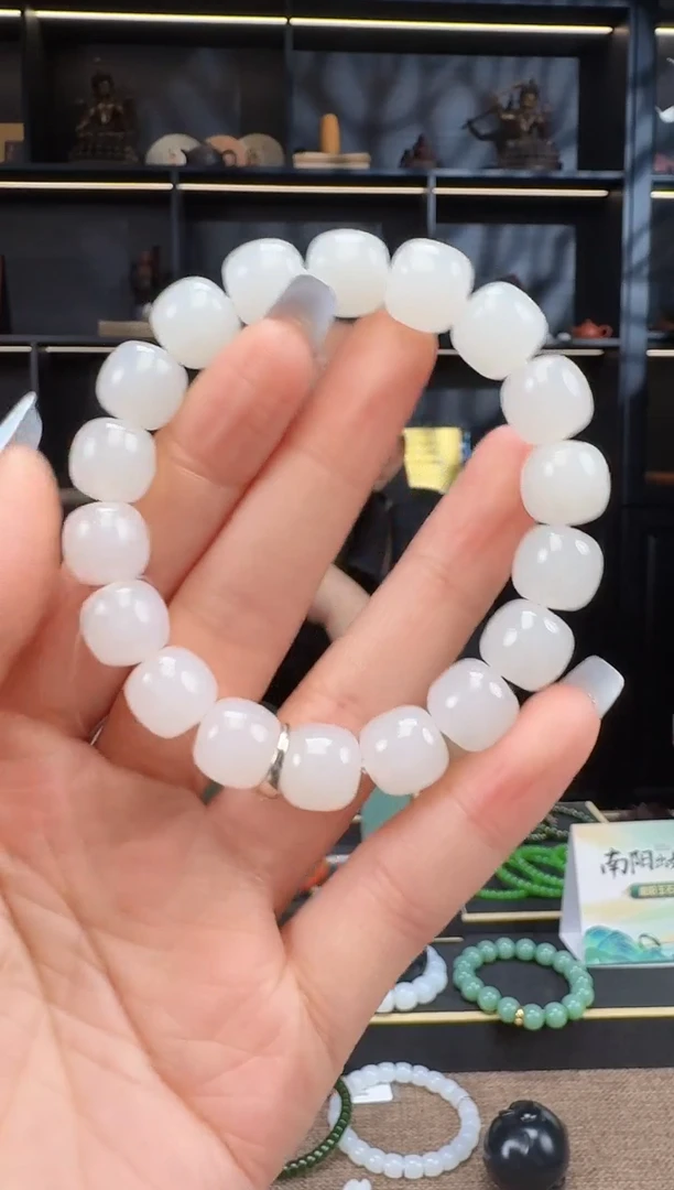 手串未镶嵌和田玉12mm俄老型手串