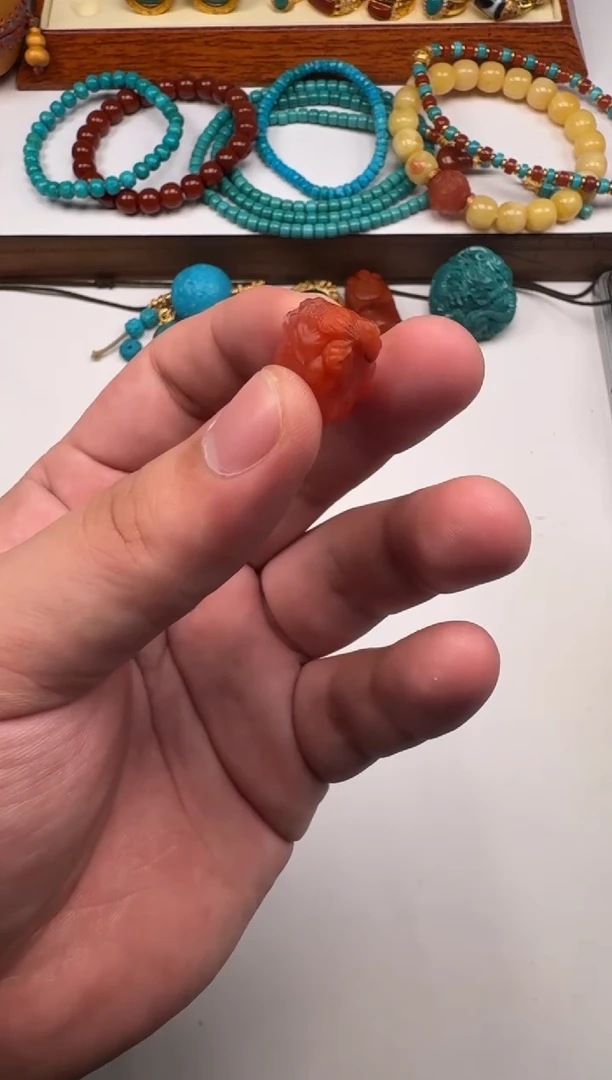 未镶嵌南红玛瑙挂件J****~配饰配饰