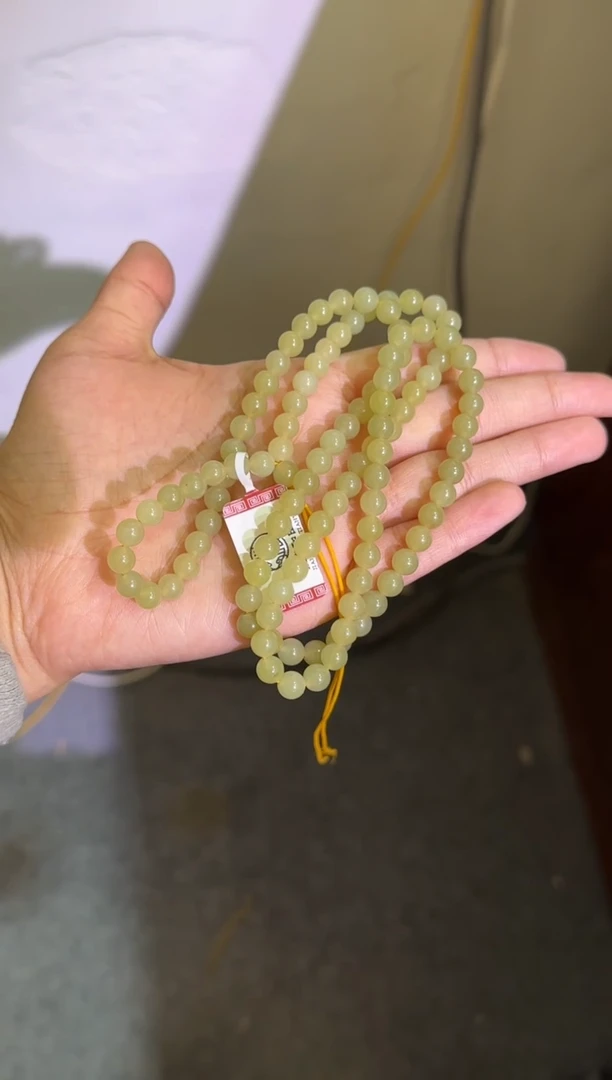 项链未镶嵌和田玉若羌黄口卡6（产地直发）
