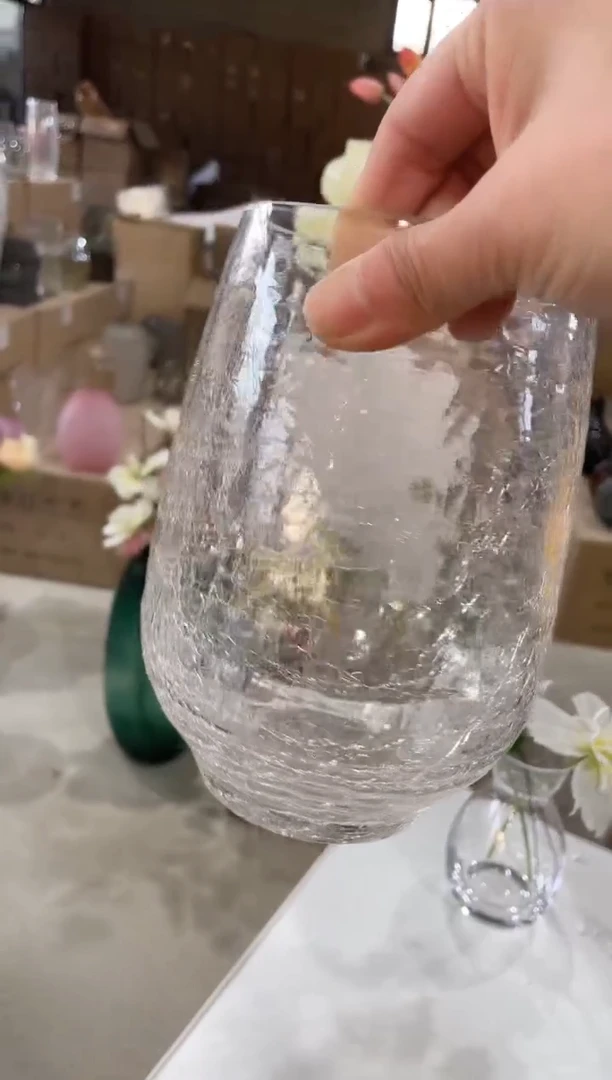 【闪购商品】无铅玻璃透明冰裂小号