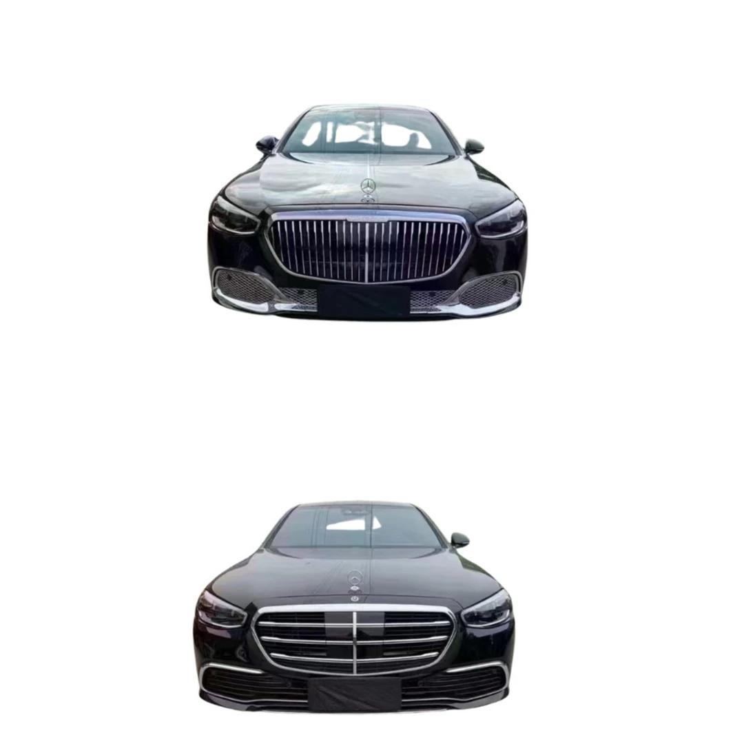 奔驰SW223升级S680迈巴赫包围套件大灯中网
