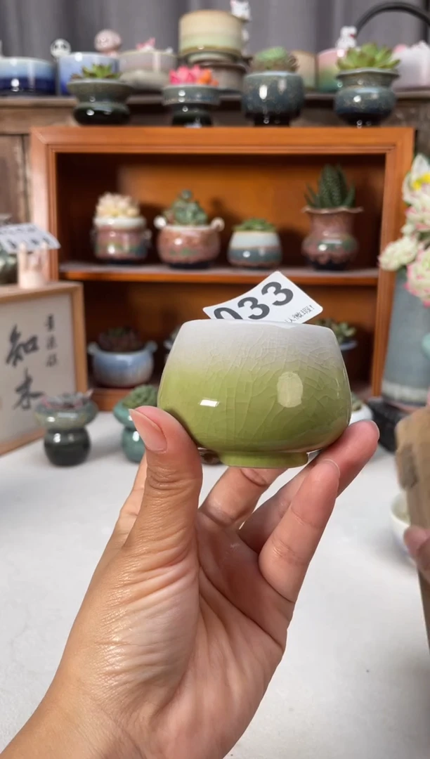 瓷片033知木小芳花盆