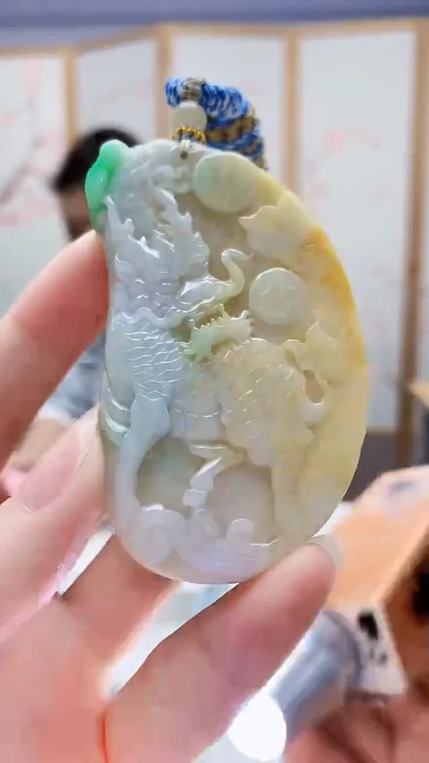 未镶嵌定制翡翠5175ry-毛货挂件90