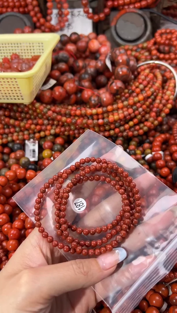 未镶嵌手串南红玛瑙4+