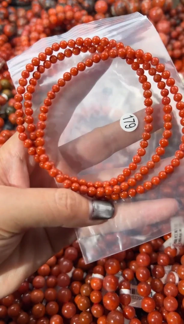 未镶嵌手串南红玛瑙4+