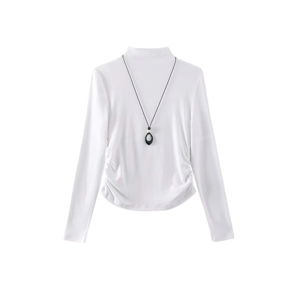 【封后轻奢设计】【智性美学】必备气质百搭半高领新款入秋打底衫3675