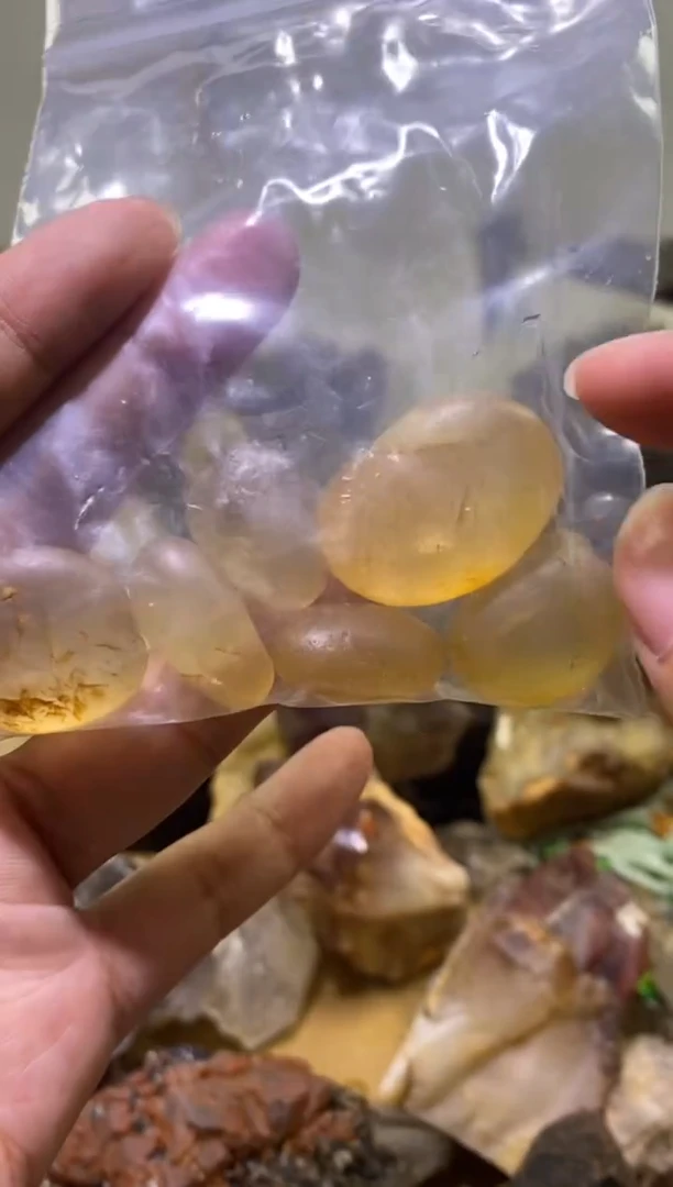 水晶珠宝半成品未镶嵌51号 6个马岛水冲料