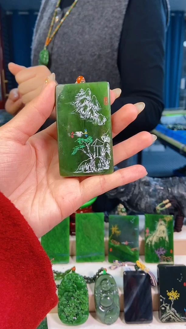 【闪购商品】和田玉未镶嵌挂件1