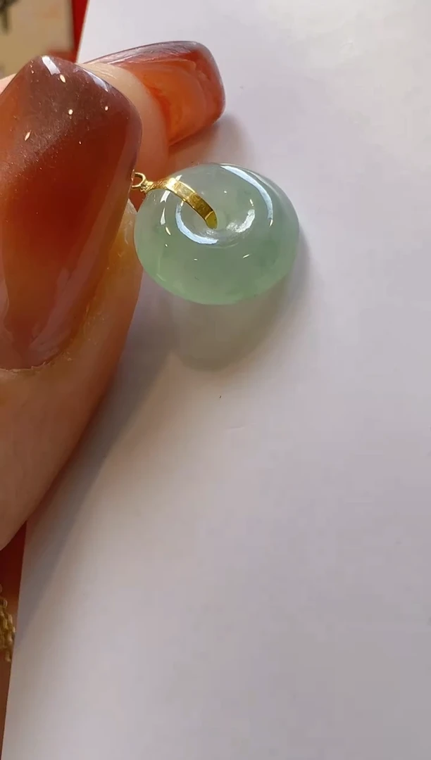 【闪购商品】翡翠吊坠(不含链)18K金镶嵌（超小）多样性团购发一件