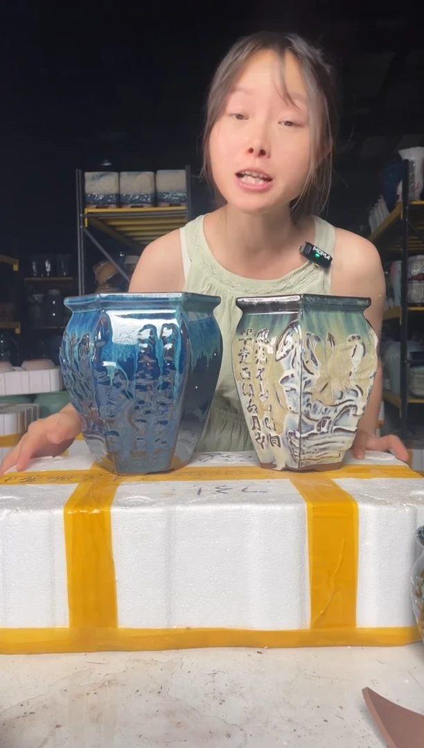 宜兴紫砂粗陶花盆15/20