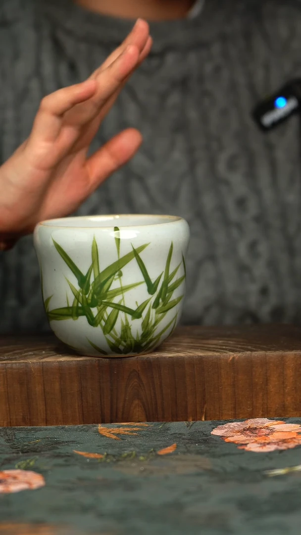 杯釉下彩手工手绘同款陶器