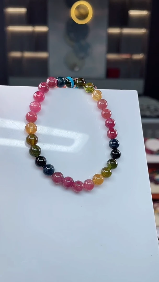 单圈手串未镶嵌碧玺（多样性发一条）T
