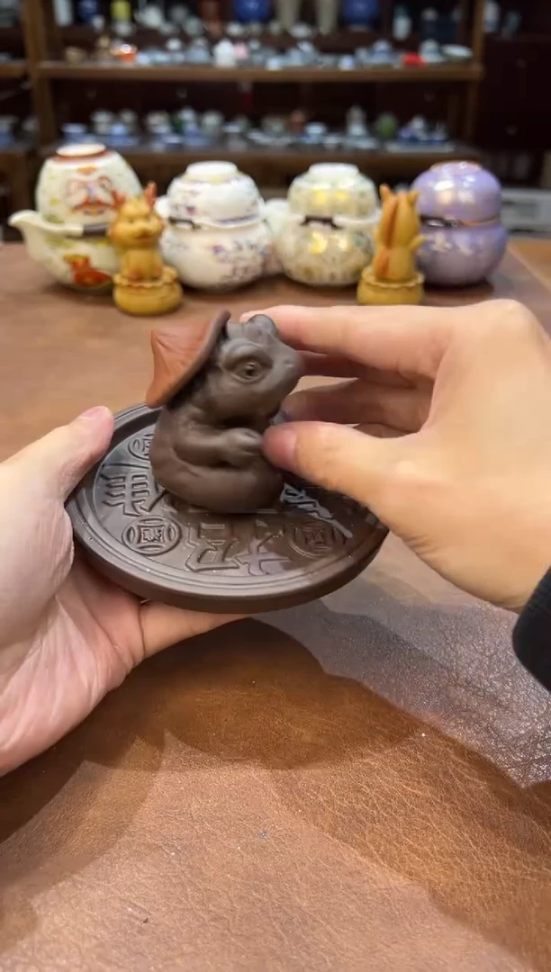 真的很便宜超好看会开片的旅行茶具