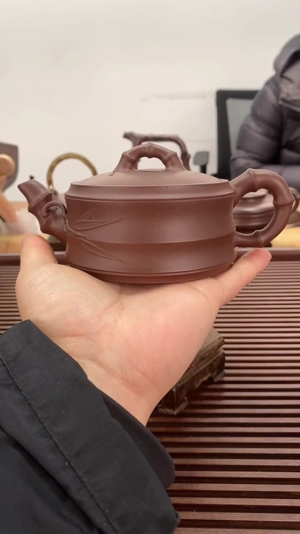 茶壶紫砂福利230毫升宽口竹段