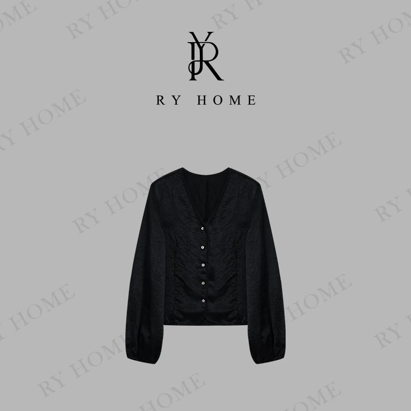 【容雨RYHOME】100醋酸＋排扣V领短西服外套251W2232
