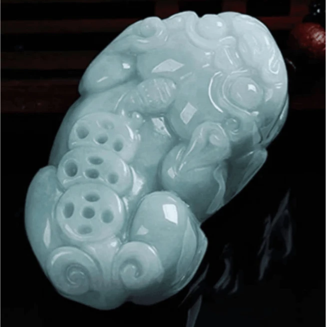 正品保真  天然翡翠A货翡翠貔貅2