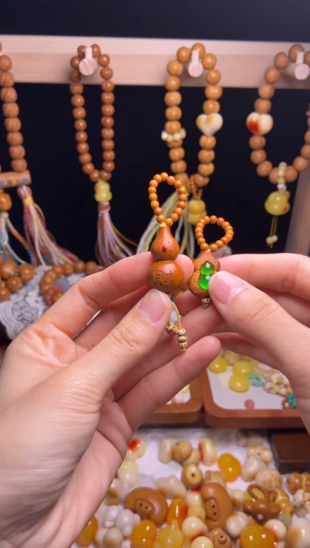 吊坠猴头核桃百**侵雪人葫芦吊坠