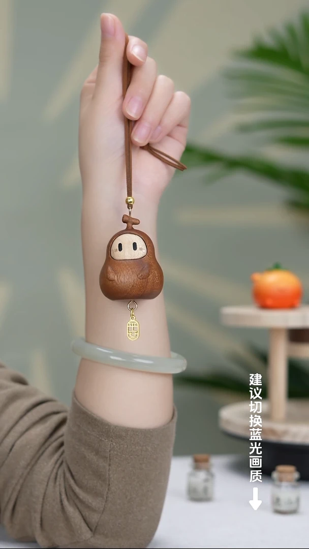 木质拼接福禄娃车挂件