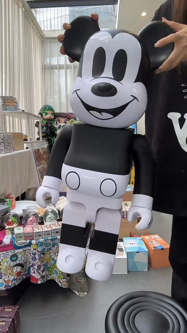 潮流玩具 黑白米奇 双盒 1000%
