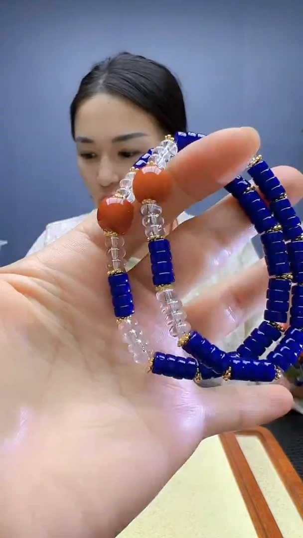 蜜蜡颈饰14K金镶嵌随昔diy颈饰