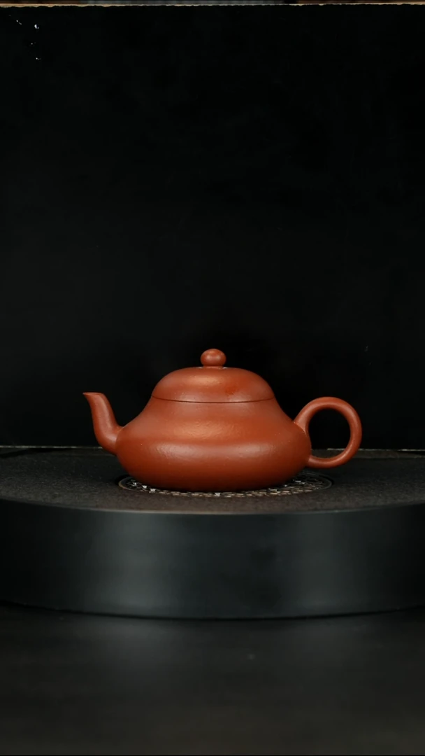 【闪购商品】紫砂茶壶红卫生砂朱泥矮梨160cc