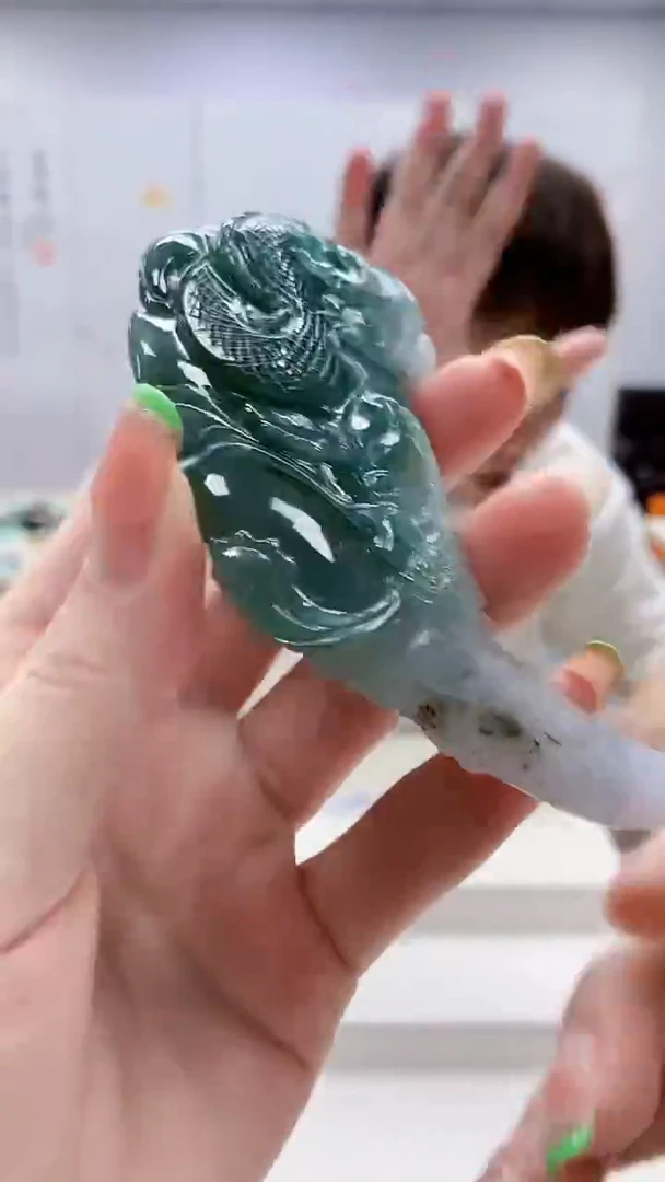 未镶嵌定制翡翠4868ry-毛货挂件93