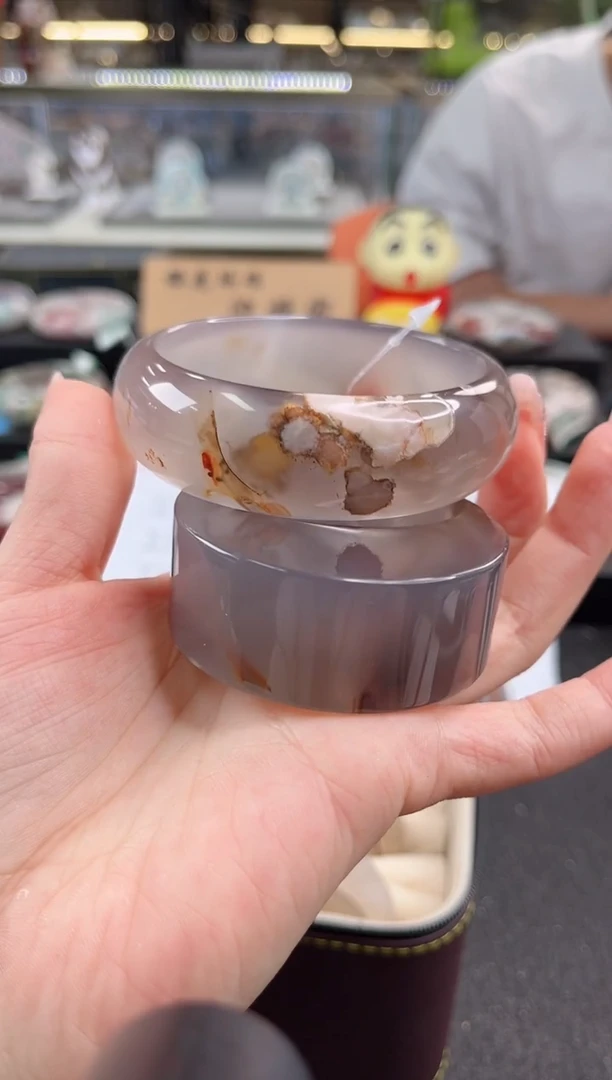 未镶嵌手镯石英质玉60圈口（赠品镯心）6