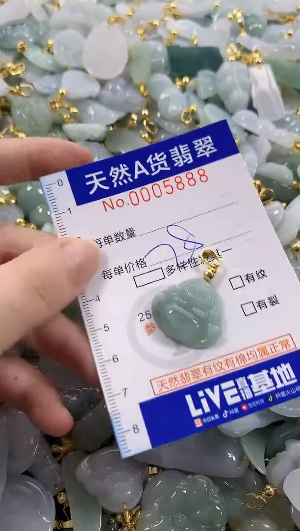 颈饰未镶嵌翡翠天然A货翡翠