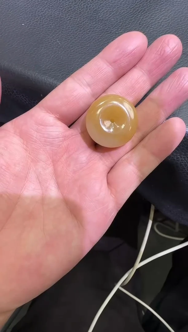 和田玉未镶嵌吊坠(不含链)金山糖白平安扣（产地直发）