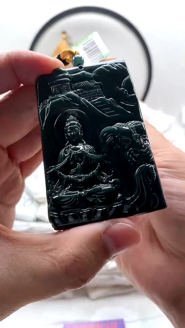 颈饰未镶嵌翡翠普贤