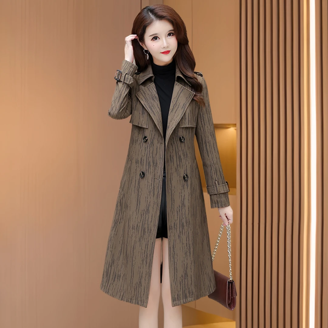 风衣女款春装2025年新款轻奢高级感中长款小个子今年流行茧型大衣