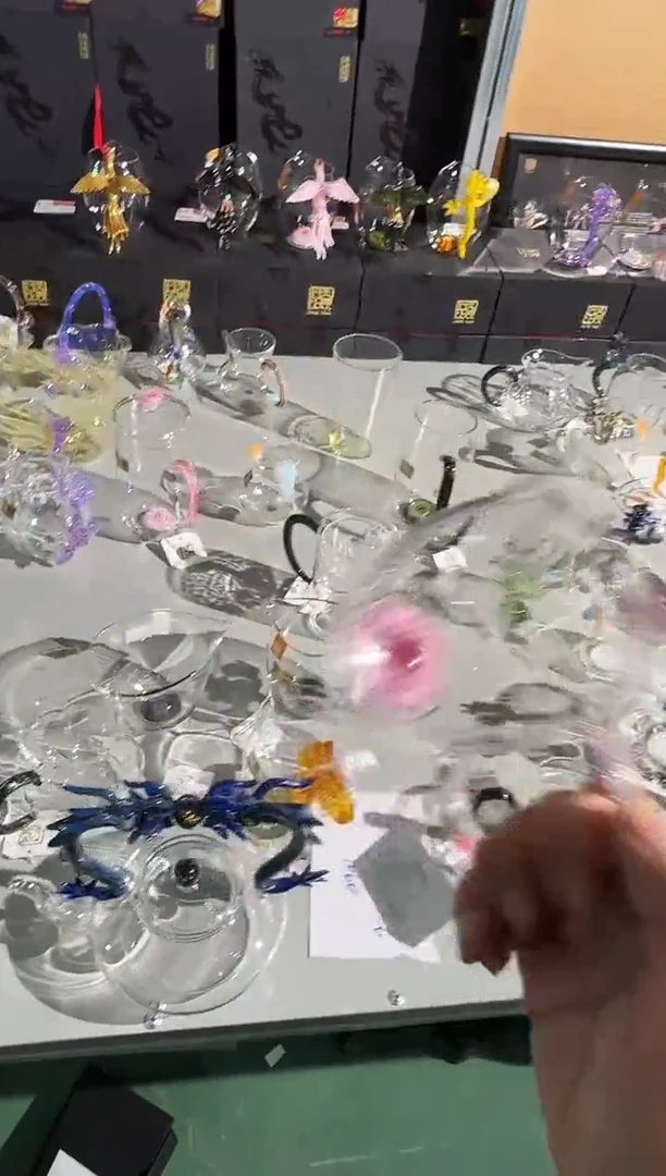 智****猫清韵公道杯 粉凤尾  晶焱金标