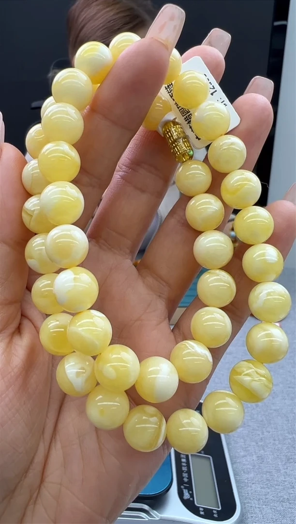 【闪购商品】琥珀颈饰未镶嵌55秒拍号